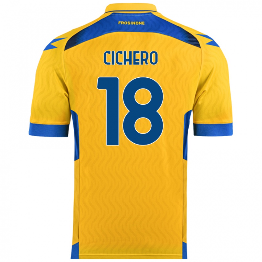 Kinderen Alejandro Cichero #18 Geel Thuisshirt Thuistenue 2024/25 T-Shirt