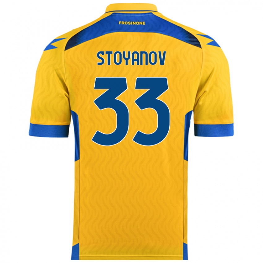 Kinderen Steliyan Stoyanov #33 Geel Thuisshirt Thuistenue 2024/25 T-Shirt