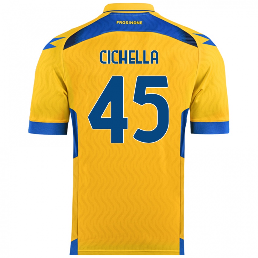 Kinderen Matteo Cichella #45 Geel Thuisshirt Thuistenue 2024/25 T-Shirt