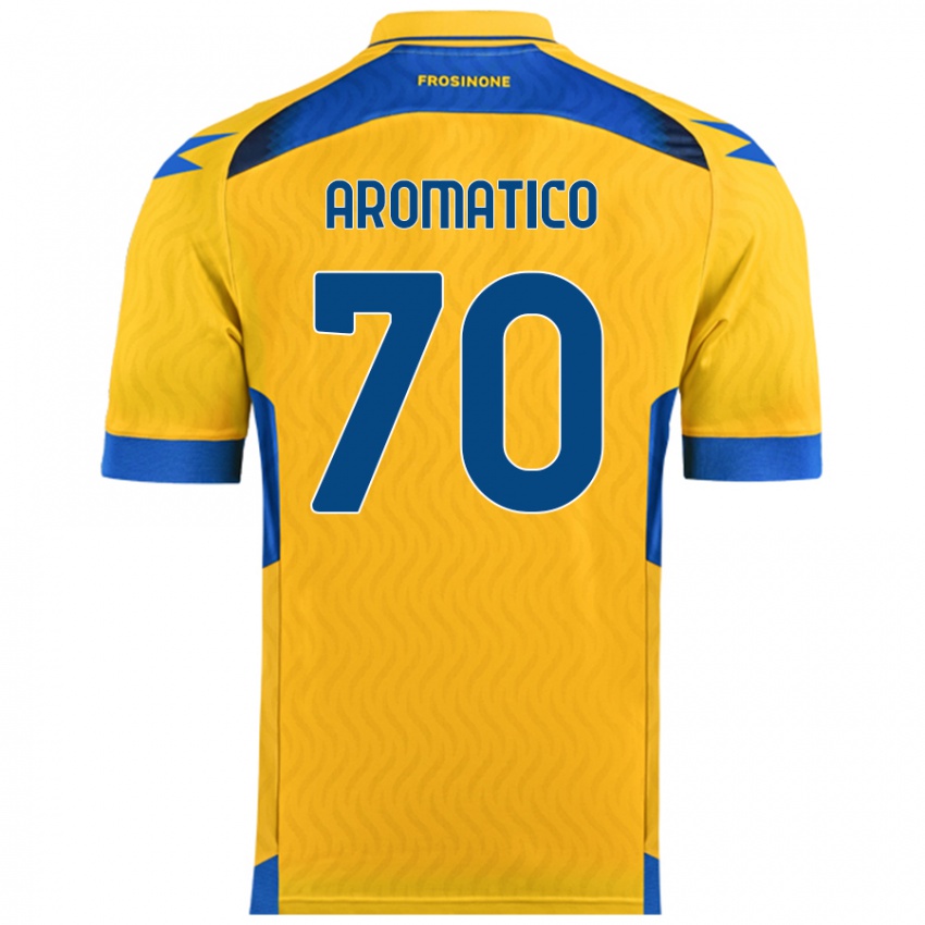 Kinderen Raul Aromatico #70 Geel Thuisshirt Thuistenue 2024/25 T-Shirt