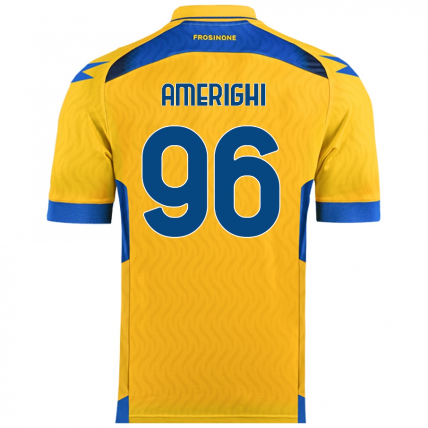 Kinderen Igor Amerighi #96 Geel Thuisshirt Thuistenue 2024/25 T-Shirt