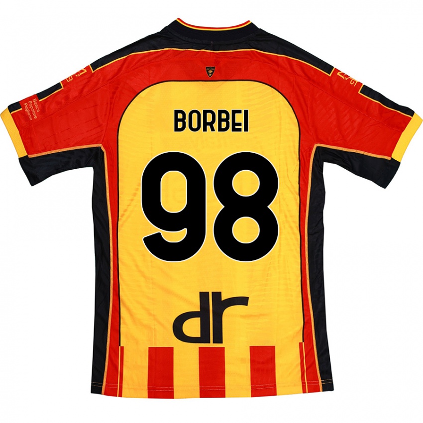 Kinderen Alexandru Borbei #98 Geel Rood Thuisshirt Thuistenue 2024/25 T-Shirt