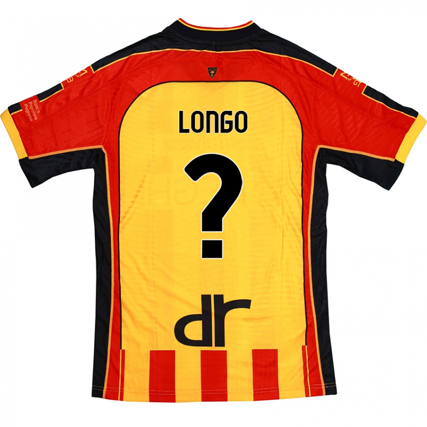 Kinderen Francesco Longo #0 Geel Rood Thuisshirt Thuistenue 2024/25 T-Shirt