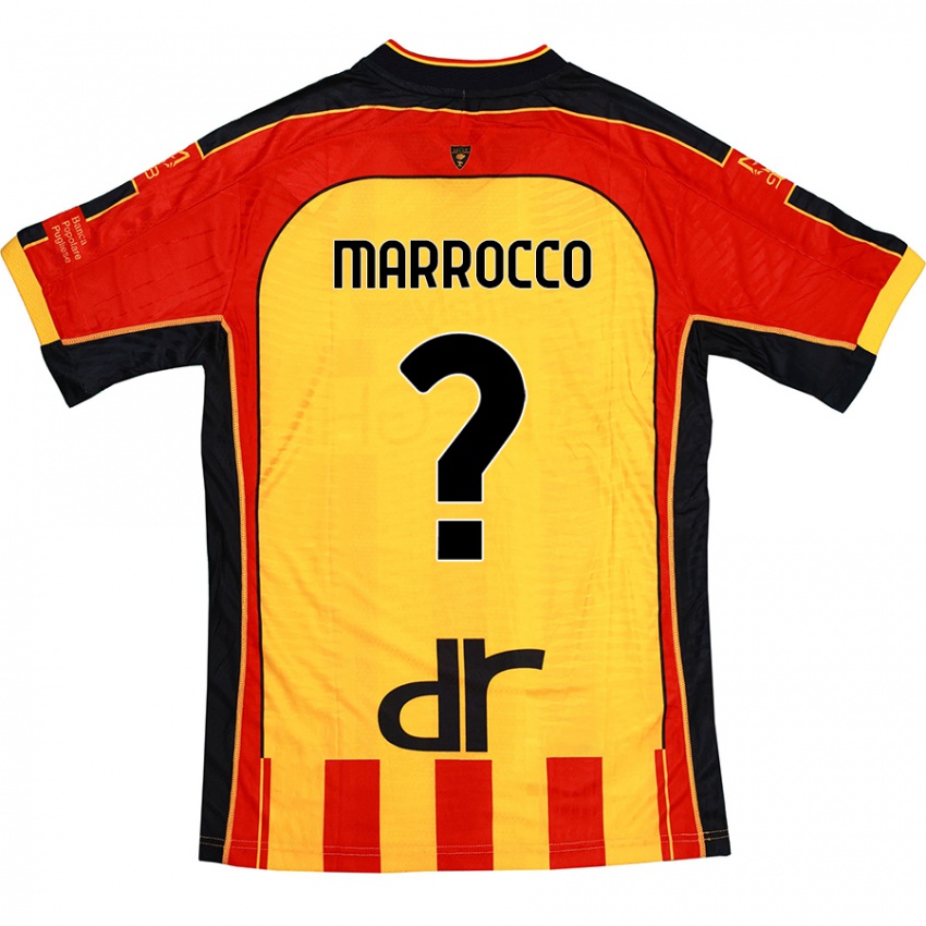 Kinderen Iacopo Marrocco #0 Geel Rood Thuisshirt Thuistenue 2024/25 T-Shirt