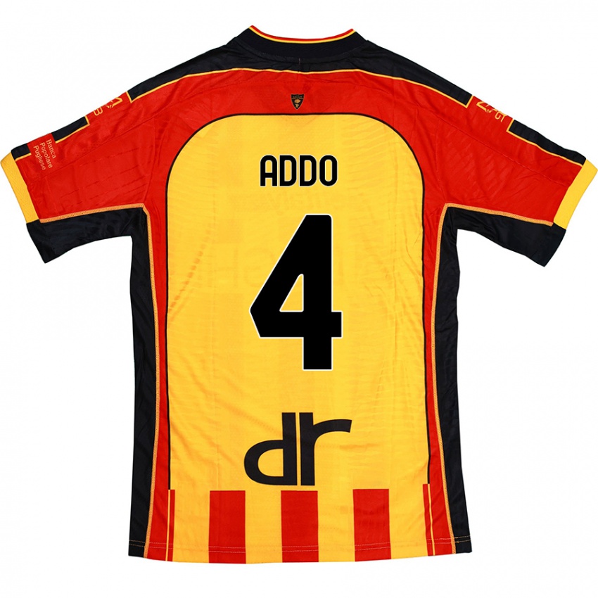 Kinderen Vernon Addo #4 Geel Rood Thuisshirt Thuistenue 2024/25 T-Shirt