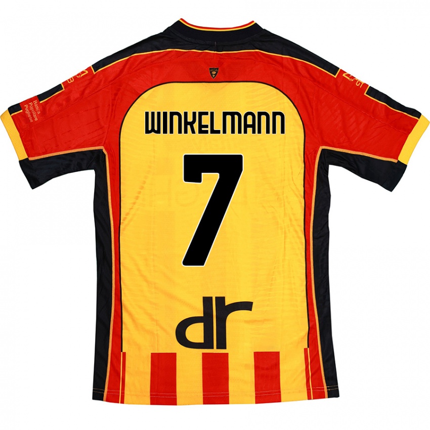 Kinderen Till Winkelmann #7 Geel Rood Thuisshirt Thuistenue 2024/25 T-Shirt