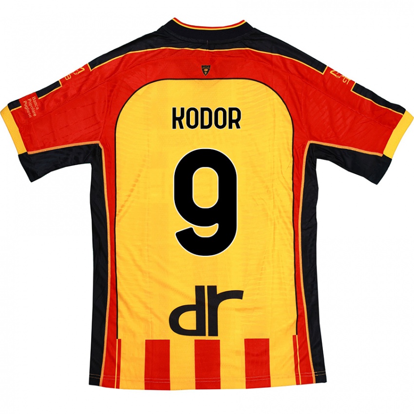 Kinderen Jason Kodor #9 Geel Rood Thuisshirt Thuistenue 2024/25 T-Shirt