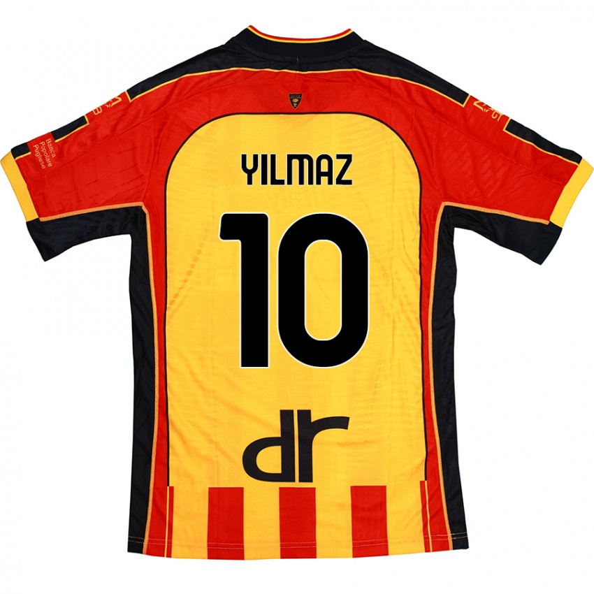 Kinderen Enes Yilmaz #10 Geel Rood Thuisshirt Thuistenue 2024/25 T-Shirt