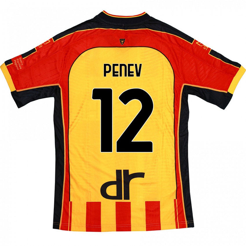 Kinderen Plamen Penev #12 Geel Rood Thuisshirt Thuistenue 2024/25 T-Shirt