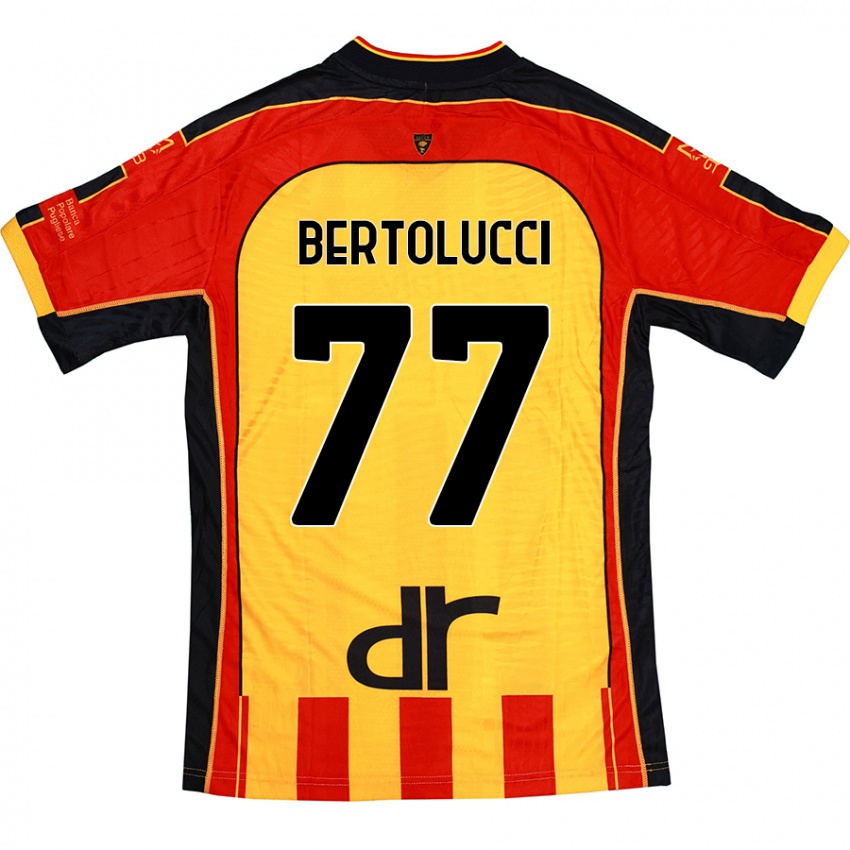 Kinderen Sandro Bertolucci #77 Geel Rood Thuisshirt Thuistenue 2024/25 T-Shirt