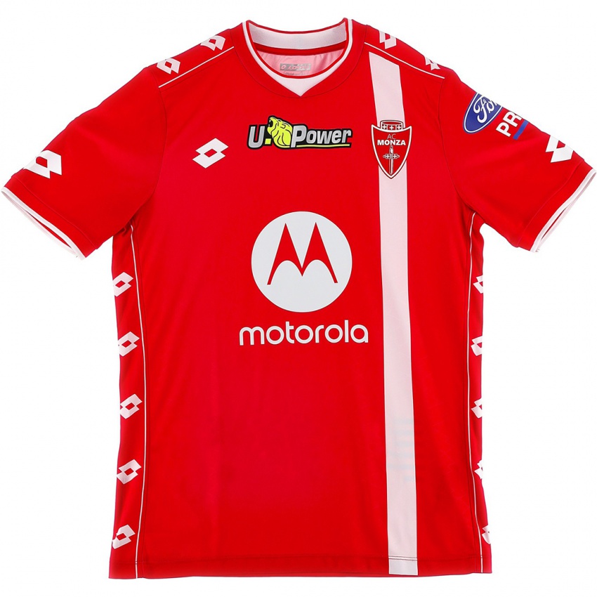 Kinderen Uw Naam #0 Rood Wit Thuisshirt Thuistenue 2024/25 T-Shirt