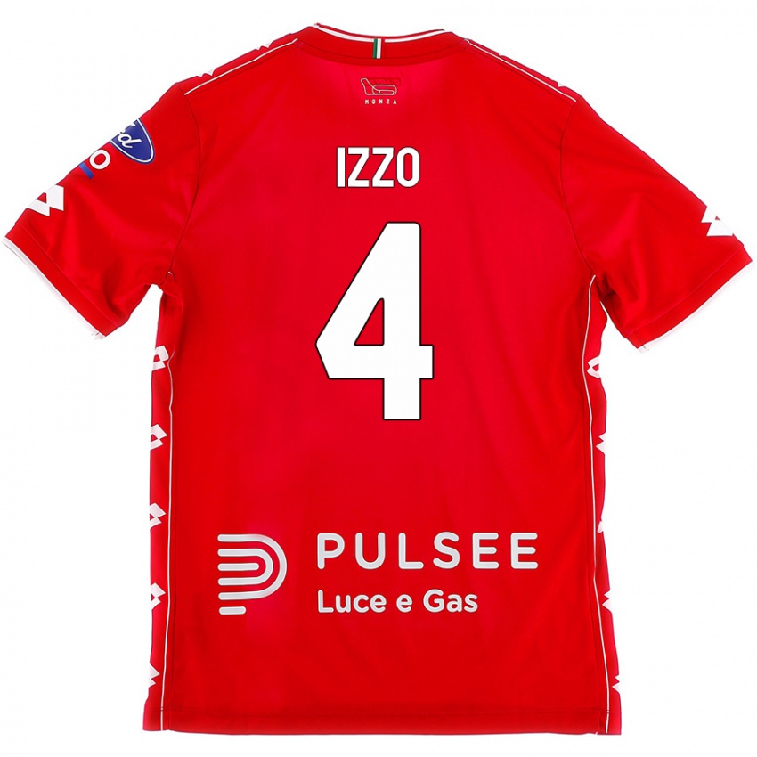 Kinderen Armando Izzo #4 Rood Wit Thuisshirt Thuistenue 2024/25 T-Shirt