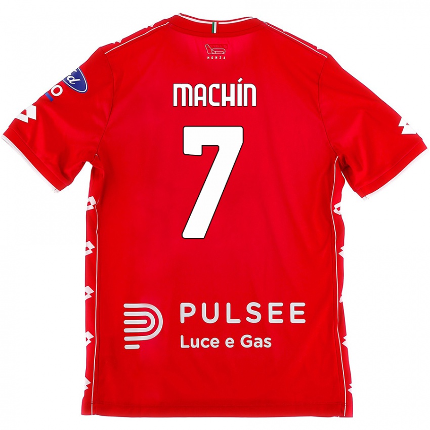 Kinderen José Machín #7 Rood Wit Thuisshirt Thuistenue 2024/25 T-Shirt