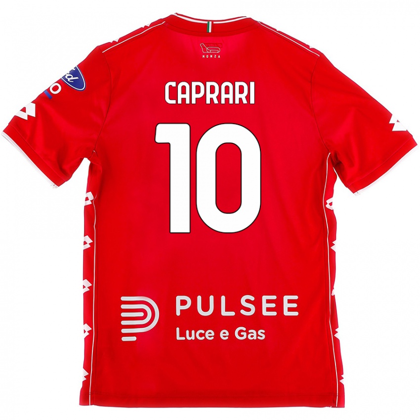 Kinderen Gianluca Caprari #10 Rood Wit Thuisshirt Thuistenue 2024/25 T-Shirt