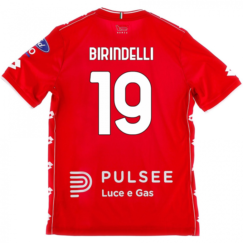 Kinderen Samuele Birindelli #19 Rood Wit Thuisshirt Thuistenue 2024/25 T-Shirt