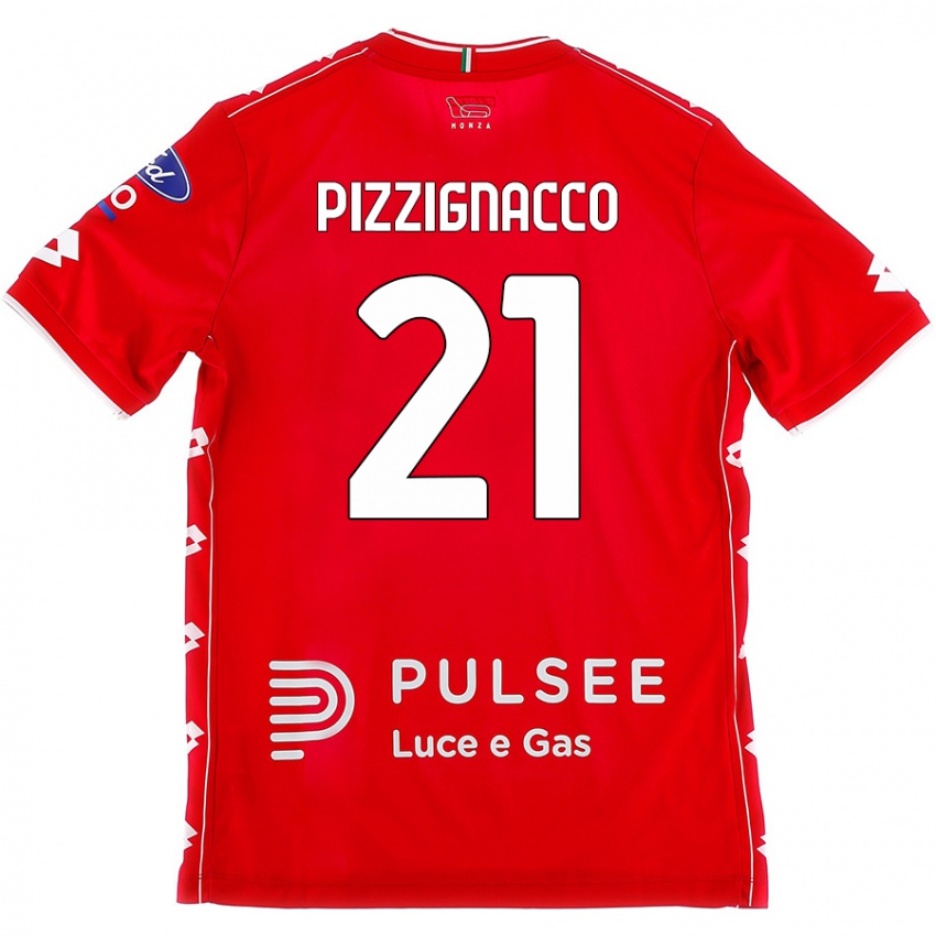 Kinderen Semuel Pizzignacco #21 Rood Wit Thuisshirt Thuistenue 2024/25 T-Shirt