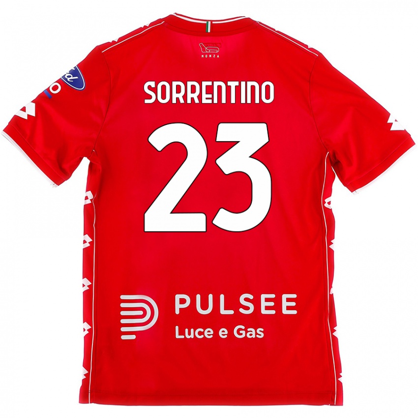 Kinderen Alessandro Sorrentino #23 Rood Wit Thuisshirt Thuistenue 2024/25 T-Shirt