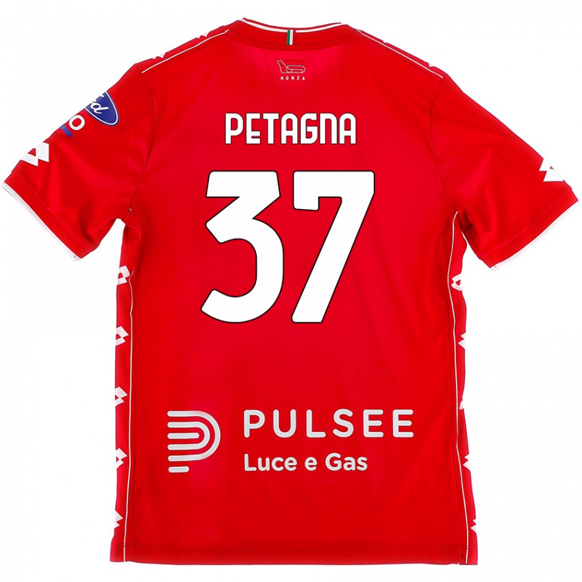 Kinderen Andrea Petagna #37 Rood Wit Thuisshirt Thuistenue 2024/25 T-Shirt