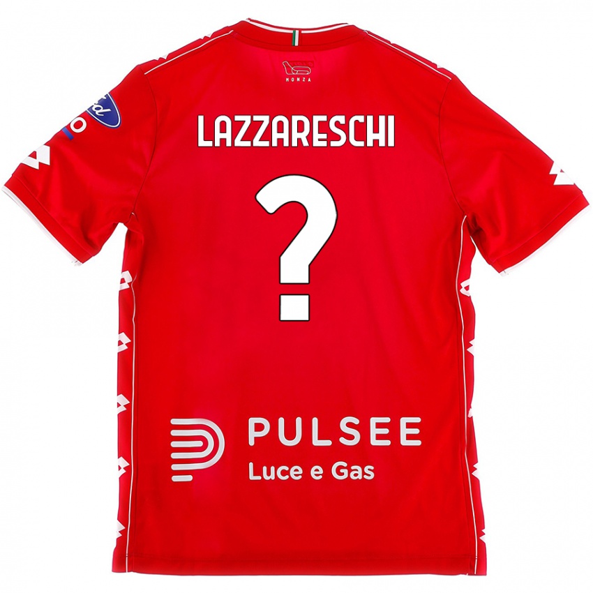 Kinderen Andrea Lazzareschi #0 Rood Wit Thuisshirt Thuistenue 2024/25 T-Shirt