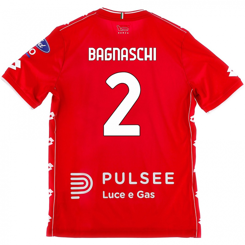 Kinderen Alessandro Bagnaschi #2 Rood Wit Thuisshirt Thuistenue 2024/25 T-Shirt