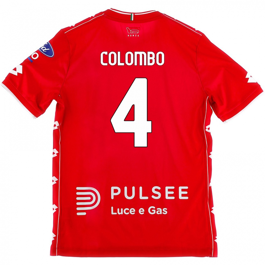 Kinderen Leonardo Colombo #4 Rood Wit Thuisshirt Thuistenue 2024/25 T-Shirt