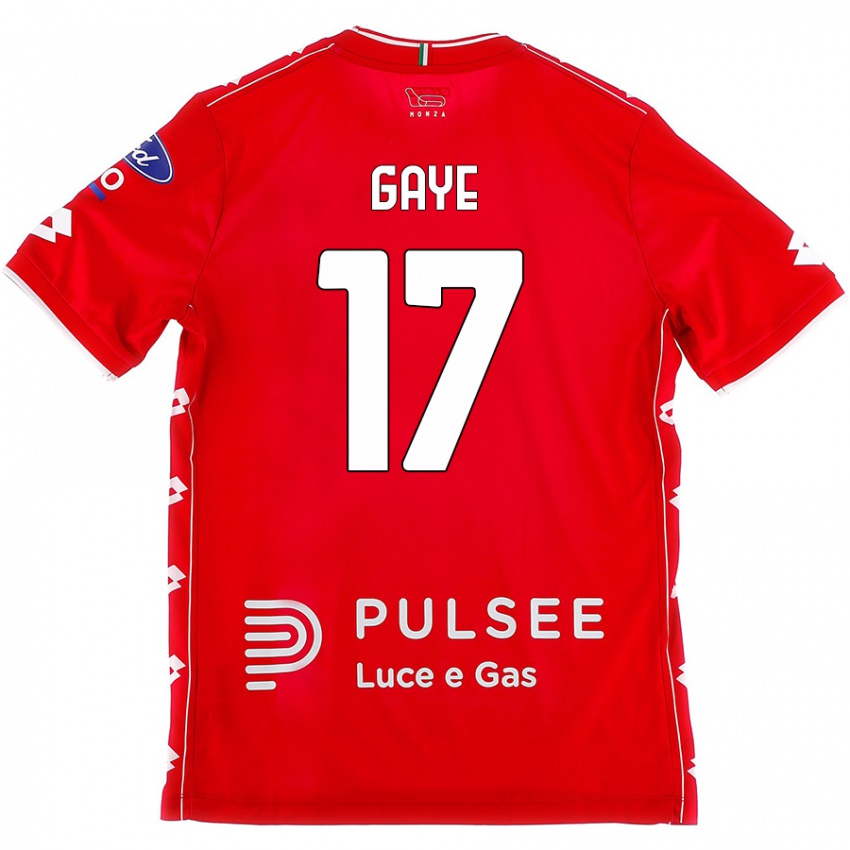 Kinderen Mamadou Gaye #17 Rood Wit Thuisshirt Thuistenue 2024/25 T-Shirt