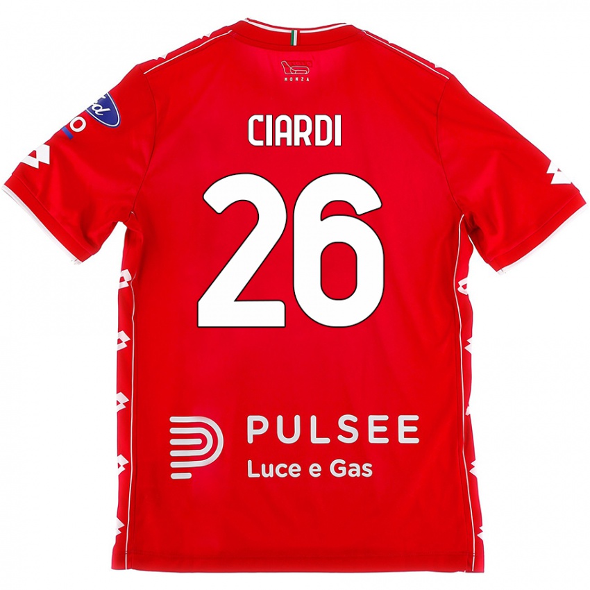 Kinderen Tommaso Ciardi #26 Rood Wit Thuisshirt Thuistenue 2024/25 T-Shirt