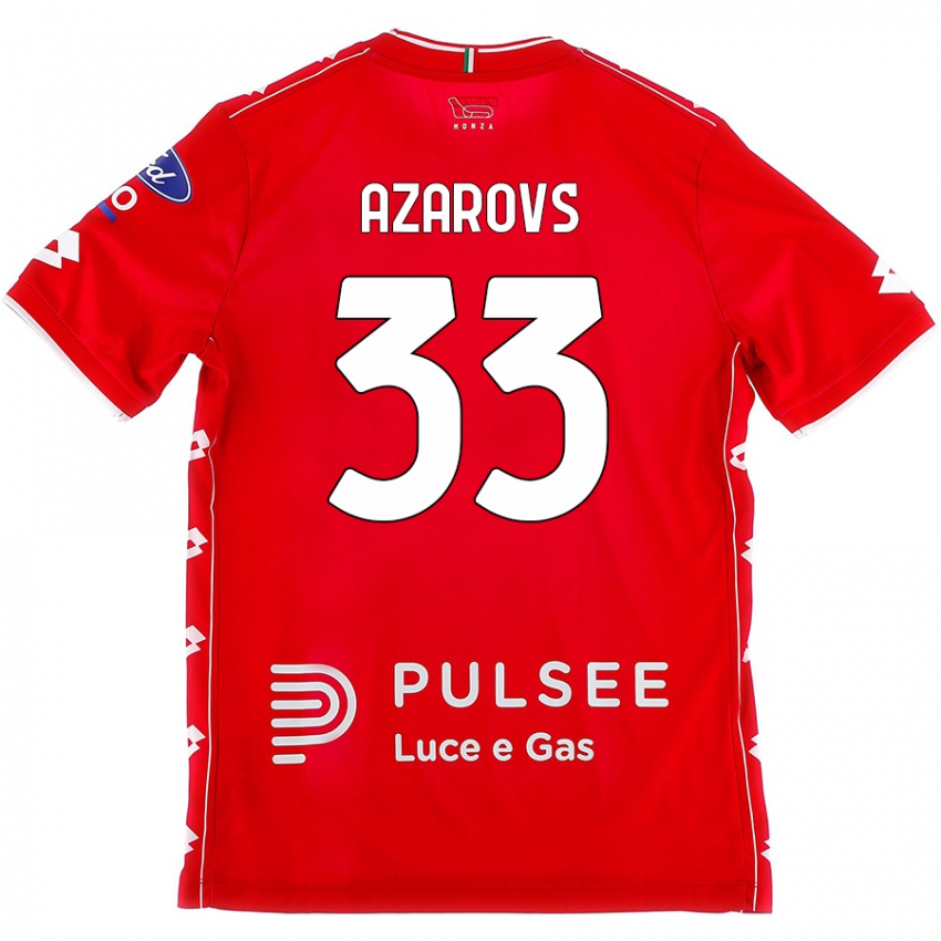 Kinderen Timurs Azarovs #33 Rood Wit Thuisshirt Thuistenue 2024/25 T-Shirt