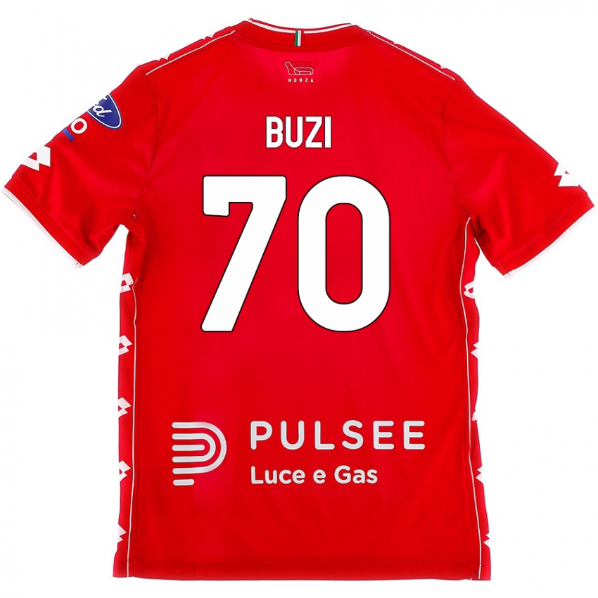 Kinderen Luis Buzi #70 Rood Wit Thuisshirt Thuistenue 2024/25 T-Shirt