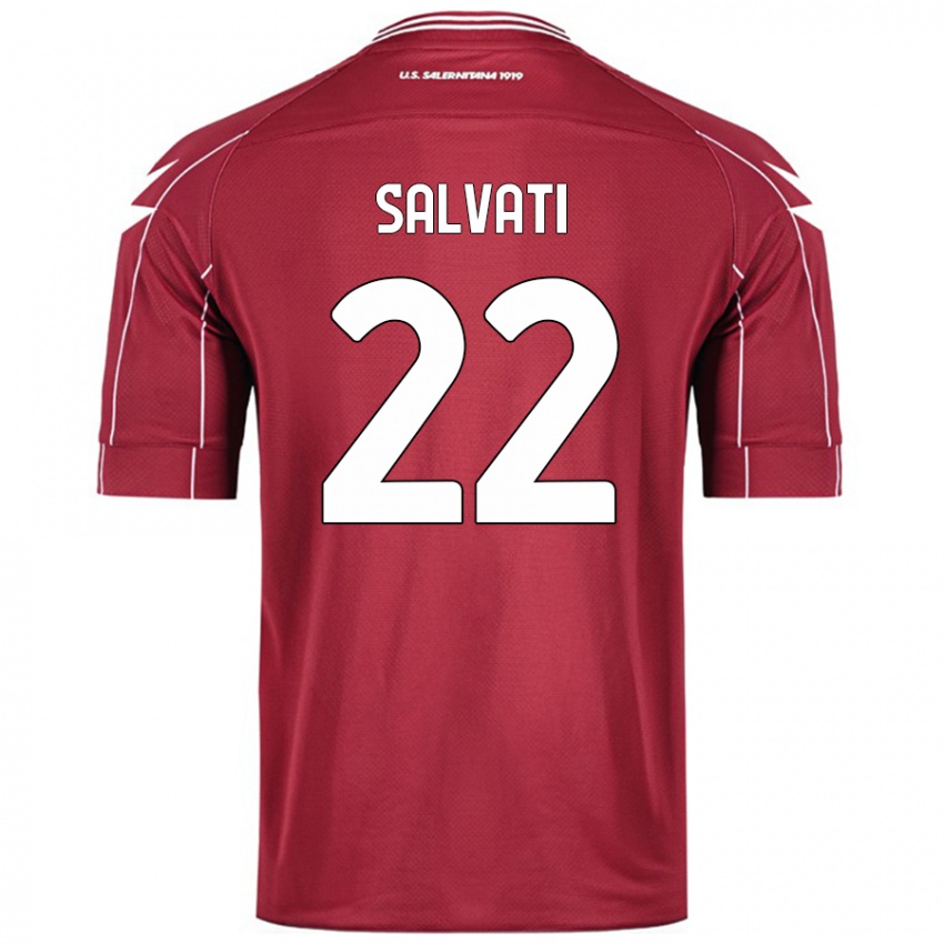 Kinderen Gregorio Salvati #22 Bordeauxrood Thuisshirt Thuistenue 2024/25 T-Shirt