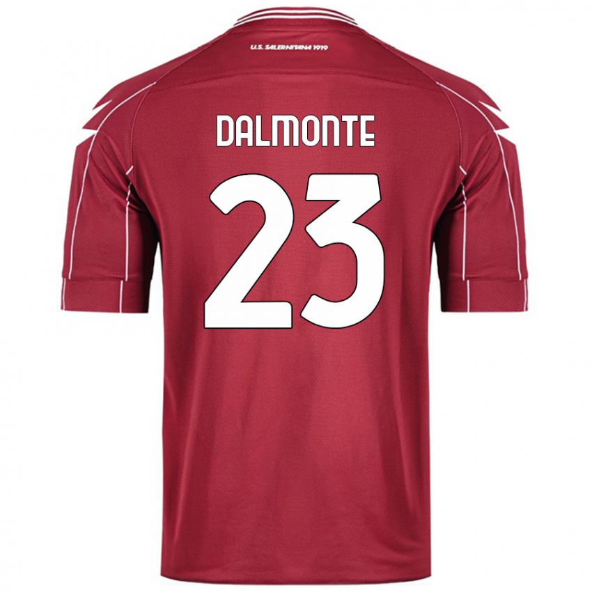 Kinderen Nicola Dalmonte #23 Bordeauxrood Thuisshirt Thuistenue 2024/25 T-Shirt