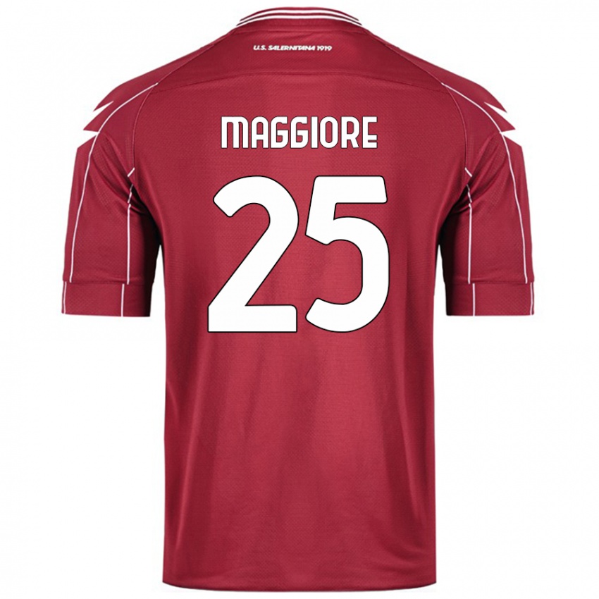 Kinderen Giulio Maggiore #25 Bordeauxrood Thuisshirt Thuistenue 2024/25 T-Shirt