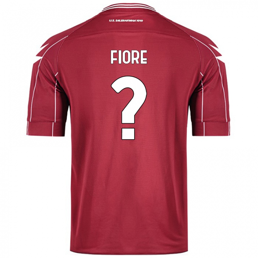 Kinderen Andrea Fiore #0 Bordeauxrood Thuisshirt Thuistenue 2024/25 T-Shirt