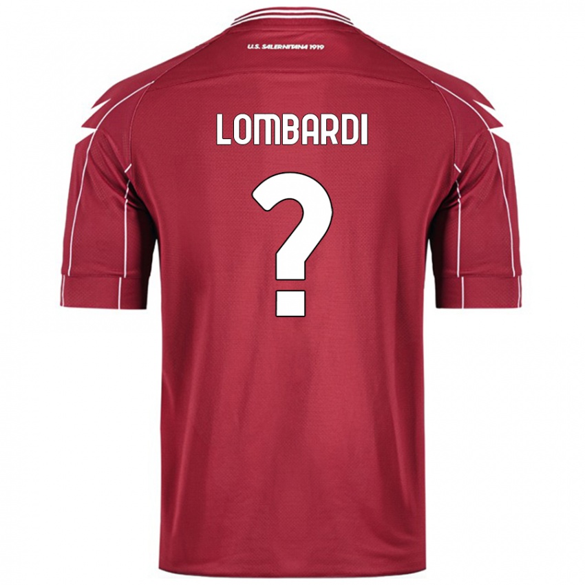 Kinderen Lorenzo Lombardi #0 Bordeauxrood Thuisshirt Thuistenue 2024/25 T-Shirt