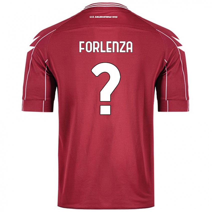 Kinderen Carlo Forlenza #0 Bordeauxrood Thuisshirt Thuistenue 2024/25 T-Shirt