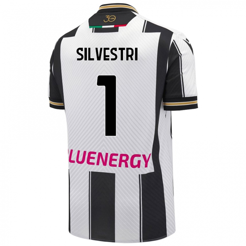 Kinderen Marco Silvestri #1 Wit Zwart Thuisshirt Thuistenue 2024/25 T-Shirt