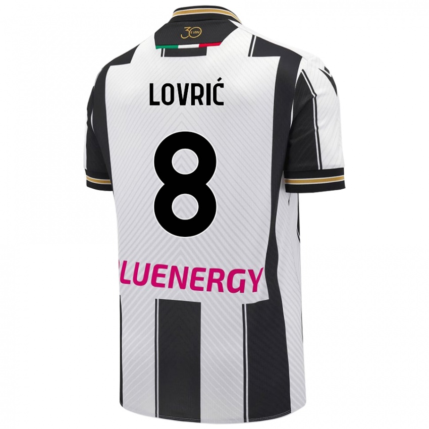 Kinderen Sandi Lovrić #8 Wit Zwart Thuisshirt Thuistenue 2024/25 T-Shirt