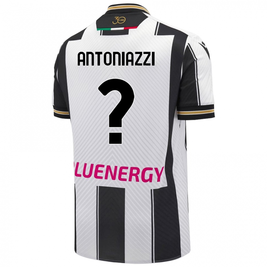 Kinderen Samuele Antoniazzi #0 Wit Zwart Thuisshirt Thuistenue 2024/25 T-Shirt