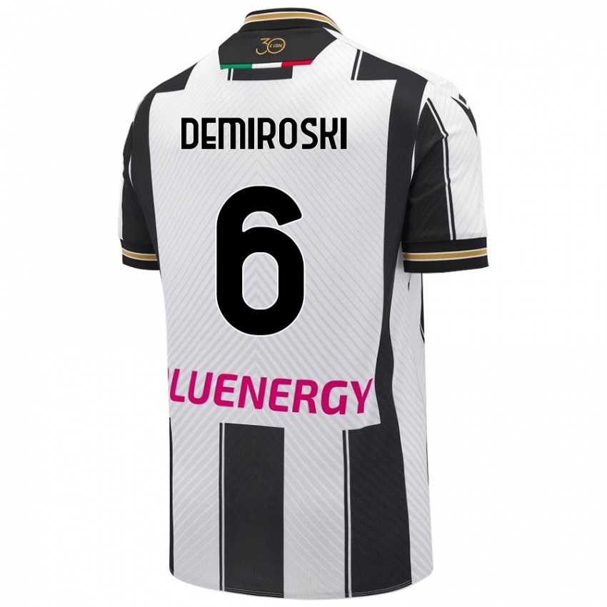 Kinderen Shenol Demiroski #6 Wit Zwart Thuisshirt Thuistenue 2024/25 T-Shirt