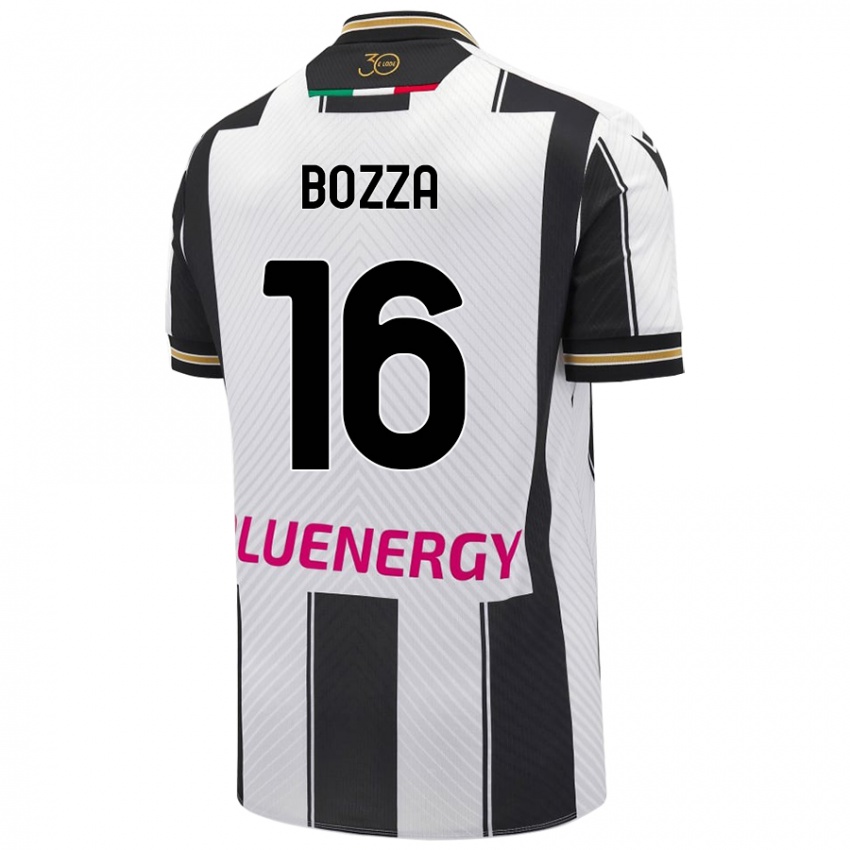 Kinderen Mattia Bozza #16 Wit Zwart Thuisshirt Thuistenue 2024/25 T-Shirt