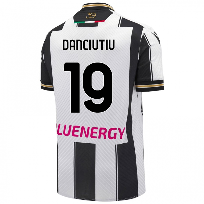 Kinderen Vlad Danciuțiu #19 Wit Zwart Thuisshirt Thuistenue 2024/25 T-Shirt