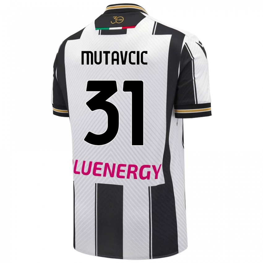 Kinderen Jan Mutavcic #31 Wit Zwart Thuisshirt Thuistenue 2024/25 T-Shirt