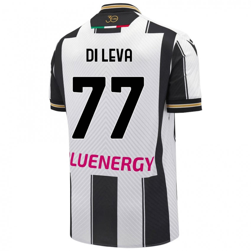 Kinderen Vincenzo Di Leva #77 Wit Zwart Thuisshirt Thuistenue 2024/25 T-Shirt