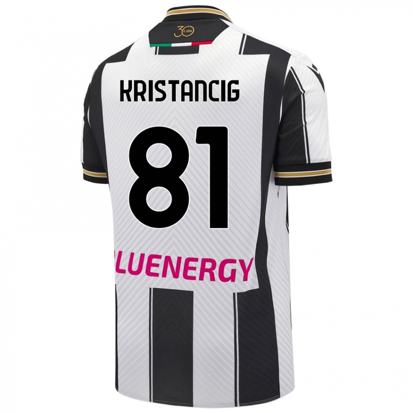 Kinderen Luca Kristancig #81 Wit Zwart Thuisshirt Thuistenue 2024/25 T-Shirt