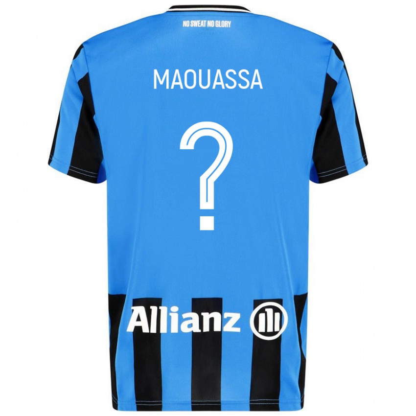 Kinderen Faitout Maouassa #0 Hemelsblauw Zwart Thuisshirt Thuistenue 2024/25 T-Shirt