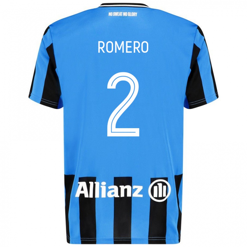 Kinderen Zaid Romero #2 Hemelsblauw Zwart Thuisshirt Thuistenue 2024/25 T-Shirt