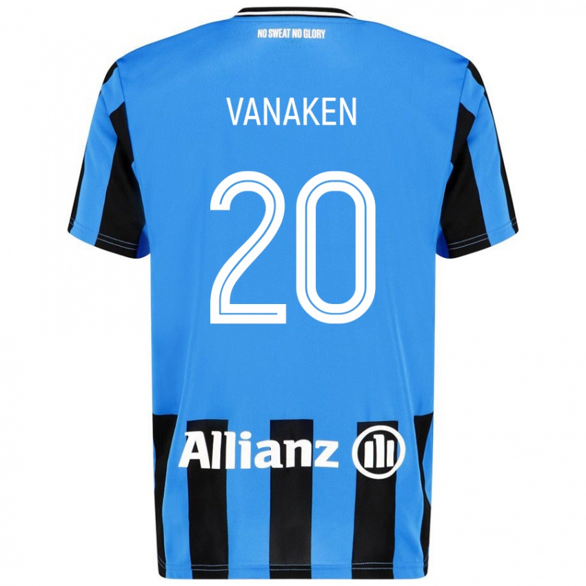 Kinderen Hans Vanaken #20 Hemelsblauw Zwart Thuisshirt Thuistenue 2024/25 T-Shirt