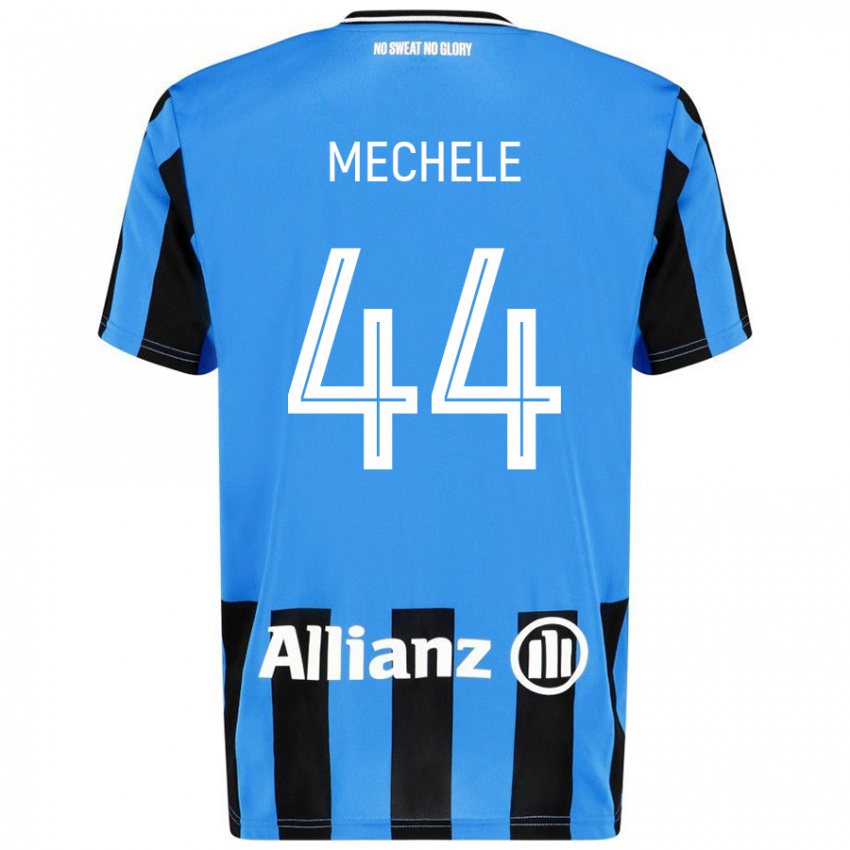 Kinderen Brandon Mechele #44 Hemelsblauw Zwart Thuisshirt Thuistenue 2024/25 T-Shirt