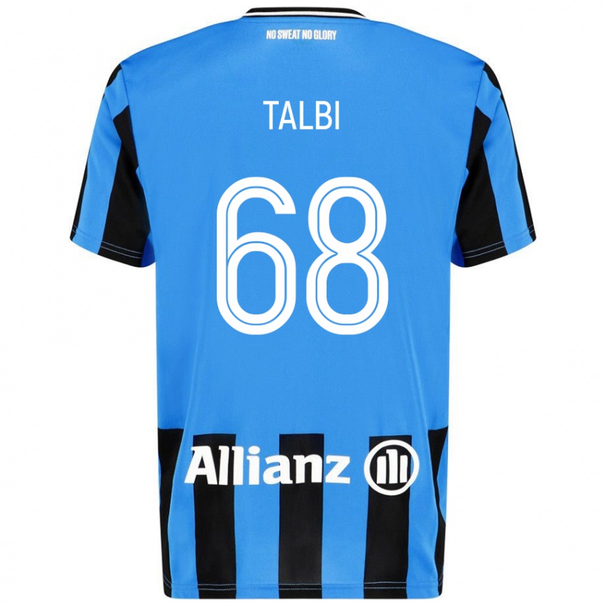 Kinderen Chemsdine Talbi #68 Hemelsblauw Zwart Thuisshirt Thuistenue 2024/25 T-Shirt