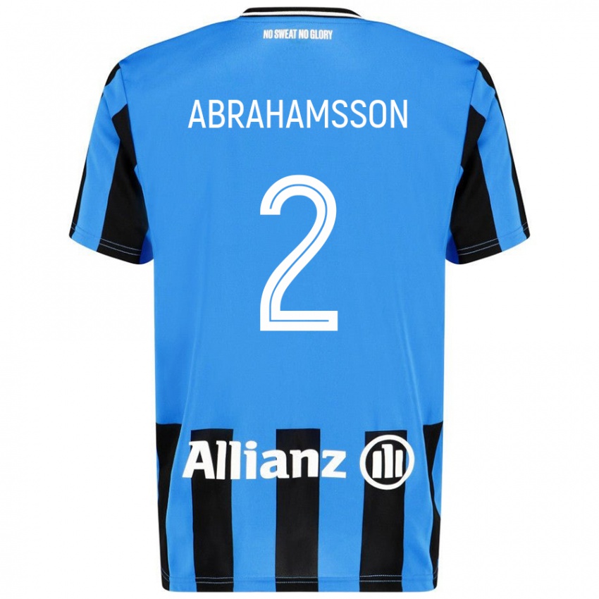 Kinderen Sejde Abrahamsson #2 Hemelsblauw Zwart Thuisshirt Thuistenue 2024/25 T-Shirt